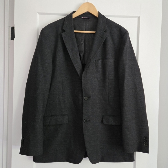 Tommy Hilfiger Classic Dark Grey R42 Men's Blazer Rn 47338 - Picture 1 of 14